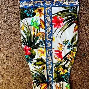 Barely Used Floral Strapless Dress
